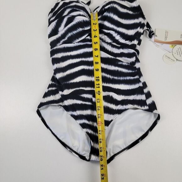 $134 Contours Coco Reef Sapphire Bra-Sized Underwire One-Piece Swimsuits 14/38 D - Picture 11 of 12